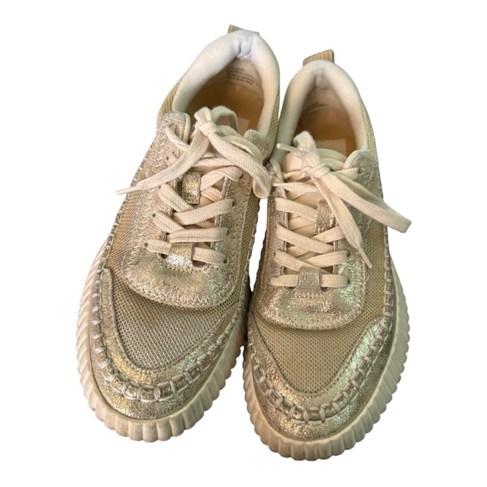 Dolce Vita Women's Gold Knit Sneakers size 6.5 - Picture 6 of 13